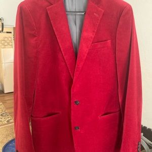 JF slim fit 42L Red Velvet Suit